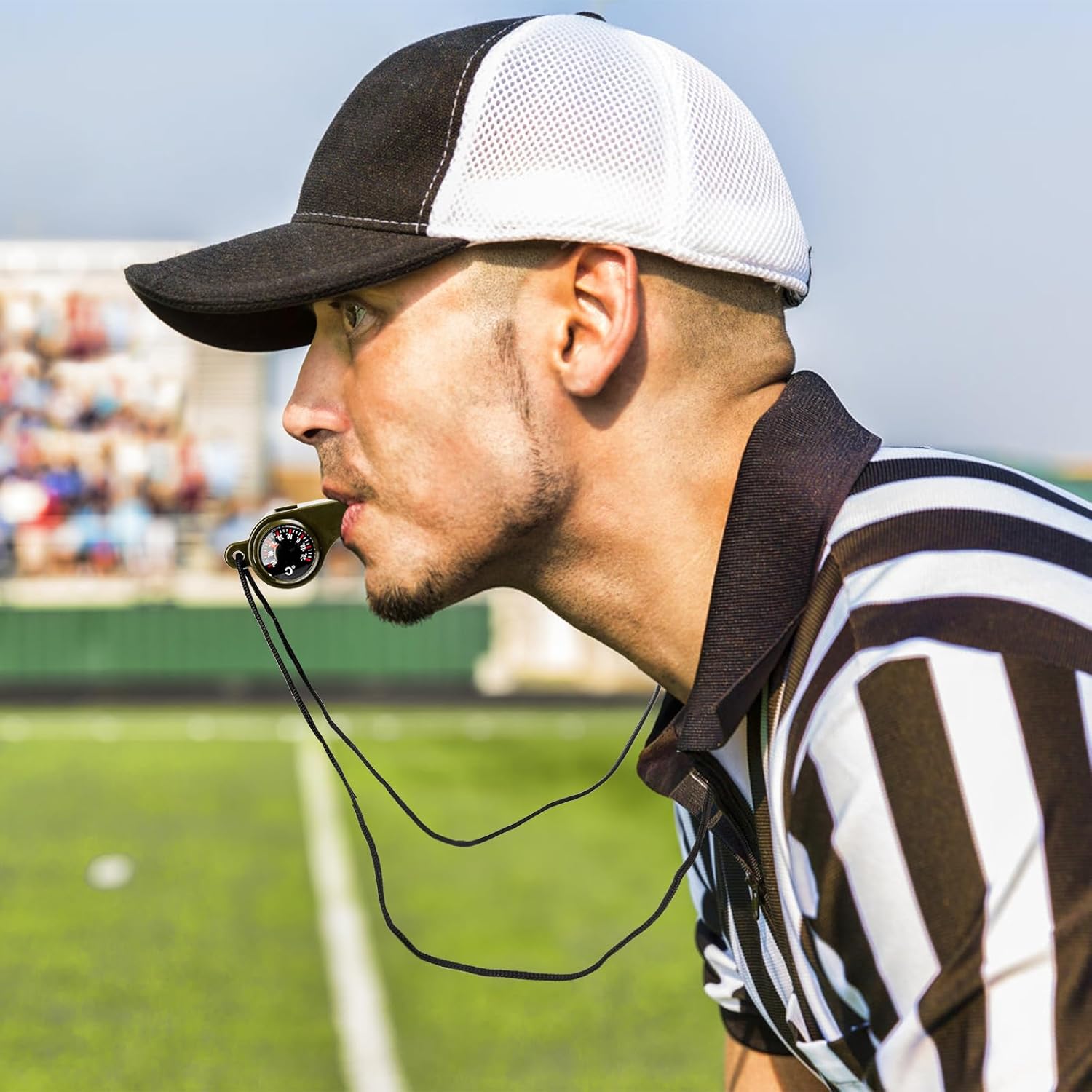 Kingrol 12 Pack Safety Whistles with Lanyard for Adults - Loud Emergency Whistles for Boating, Hiking, Camping, Climbing