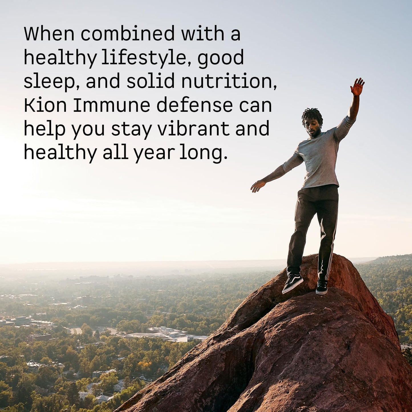Kion Immune Support Supplement with 500mg Vitamin C and 10mg Zinc - 120 Servings for Everyday Wellness