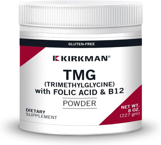 Kirkman - TMG Powder with Folic Acid and B-12 - 8oz Bottle