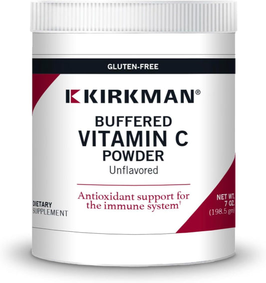 Kirkman Buffered Vitamin C Powder 7 oz - Powerful Antioxidant - Boosts Immune System - Hypoallergenic Formula - BoostGo Australia
