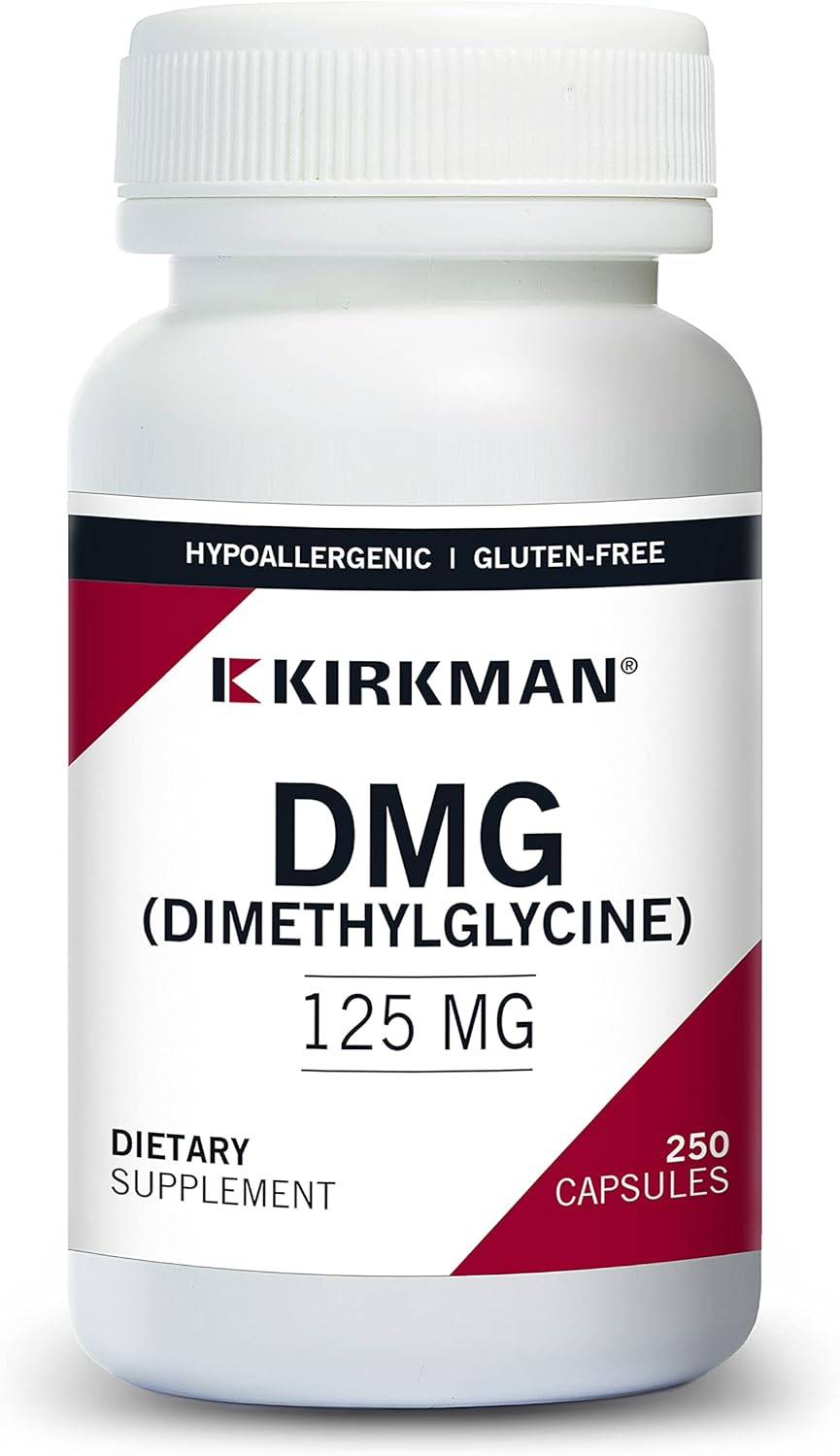 Kirkman DMG 125 mg - Hypoallergenic - 250 Vegetarian Capsules - Buy Online