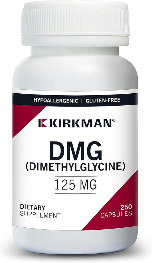 Kirkman DMG 125 mg - Hypoallergenic - 250 Vegetarian Capsules - Buy Online