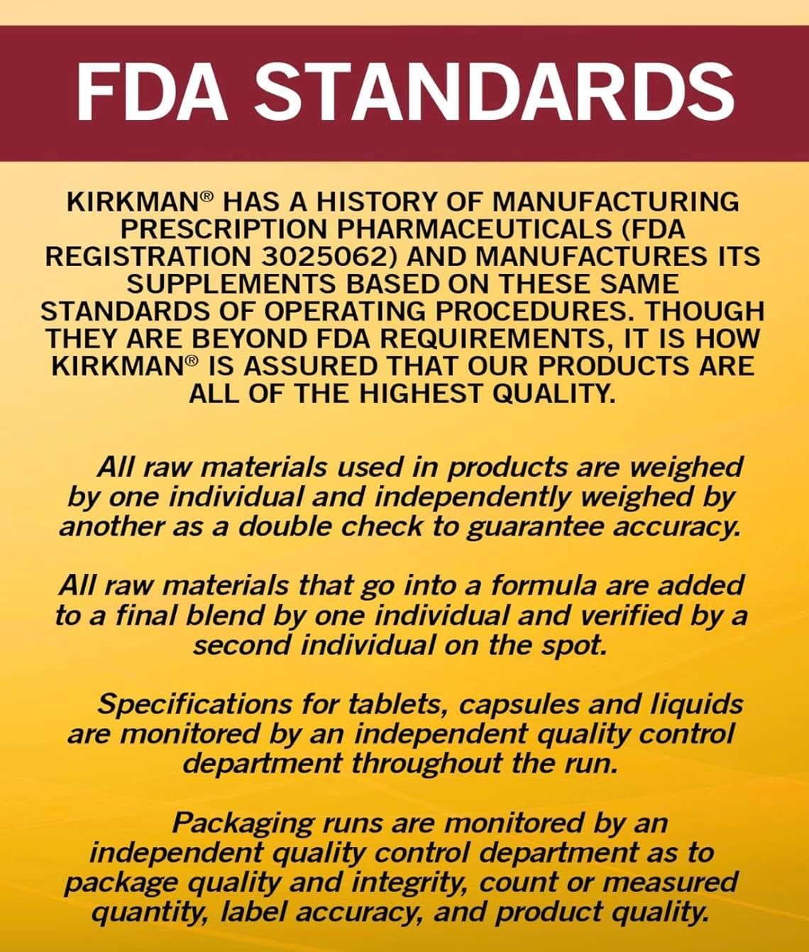 Kirkman P-5-P 50 mg Vitamin B6 Metabolite Capsules - Hypoallergenic 100 Count Bottle