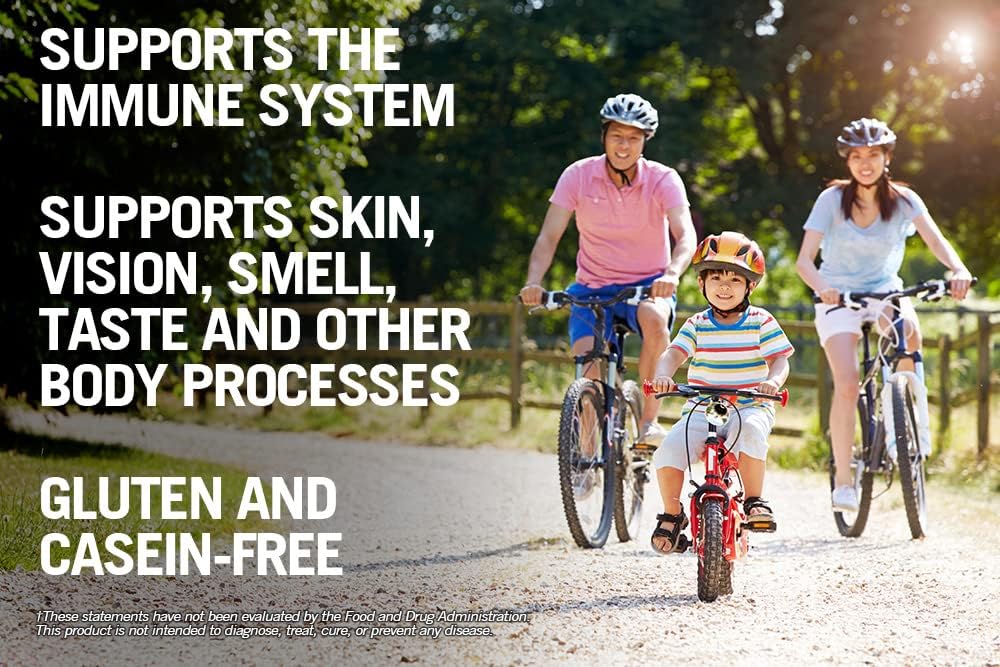 Kirkman Zinc Liquid 16 oz - New Formulation, Natural Raspberry Flavor, Free of Allergens