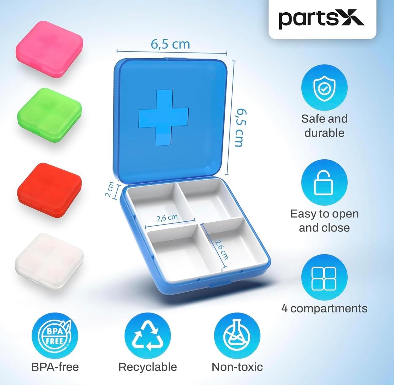 Kirland Signature Glucosamine HCI with MSM Bundle + Premium Travel Pill Case - Easy Carry (1 Pair)