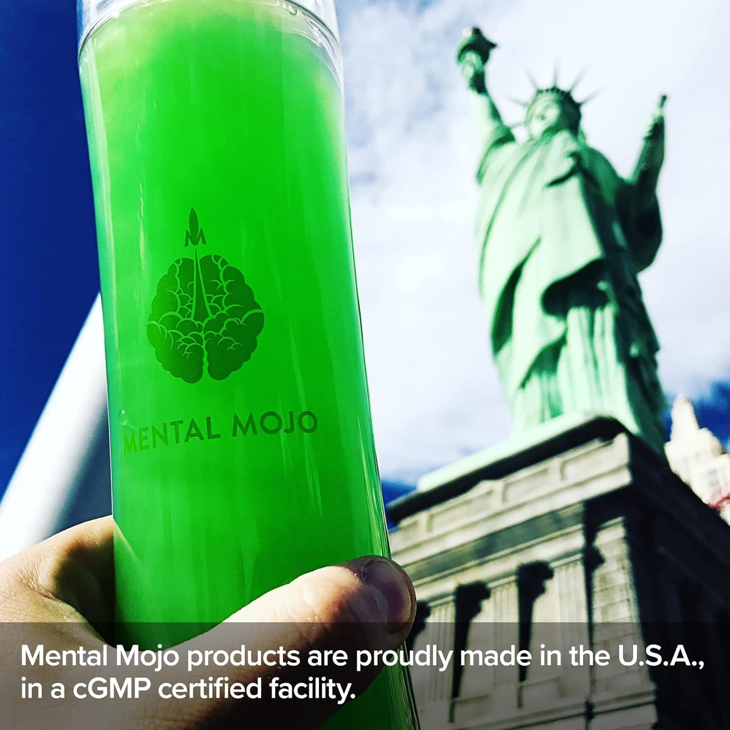 Kiwi Strawberry Nootropic Brain Booster Drink Mix - Boost Energy, Focus, Memory - Zero Sugar, 90 Servings