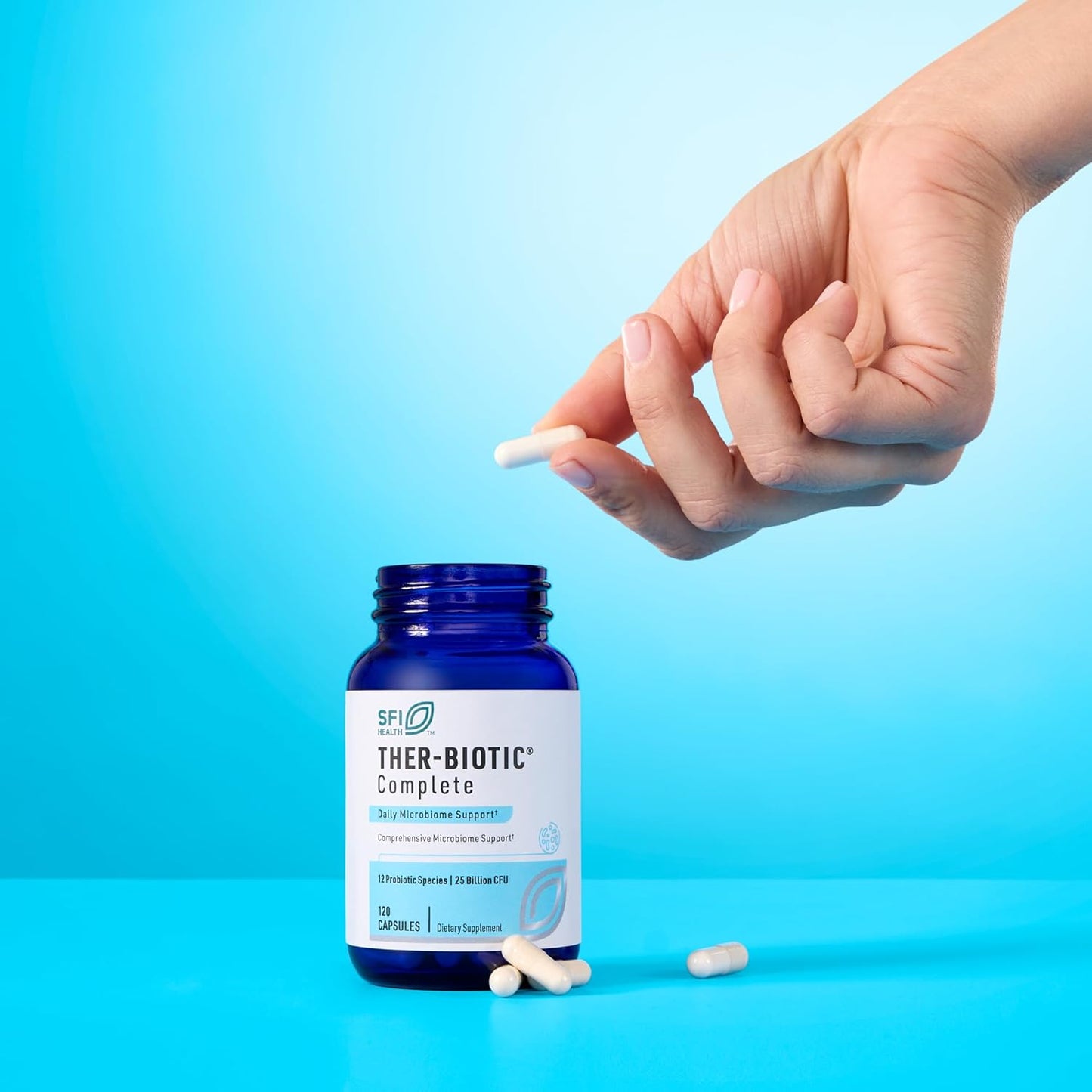 Klaire Labs Ther-Biotic Complete Probiotic Supplement - 25 Billion CFU - Hypoallergenic for Men and Women - Digestive and Immune Support - Dairy-Free - 120 Capsules (2 Pack)