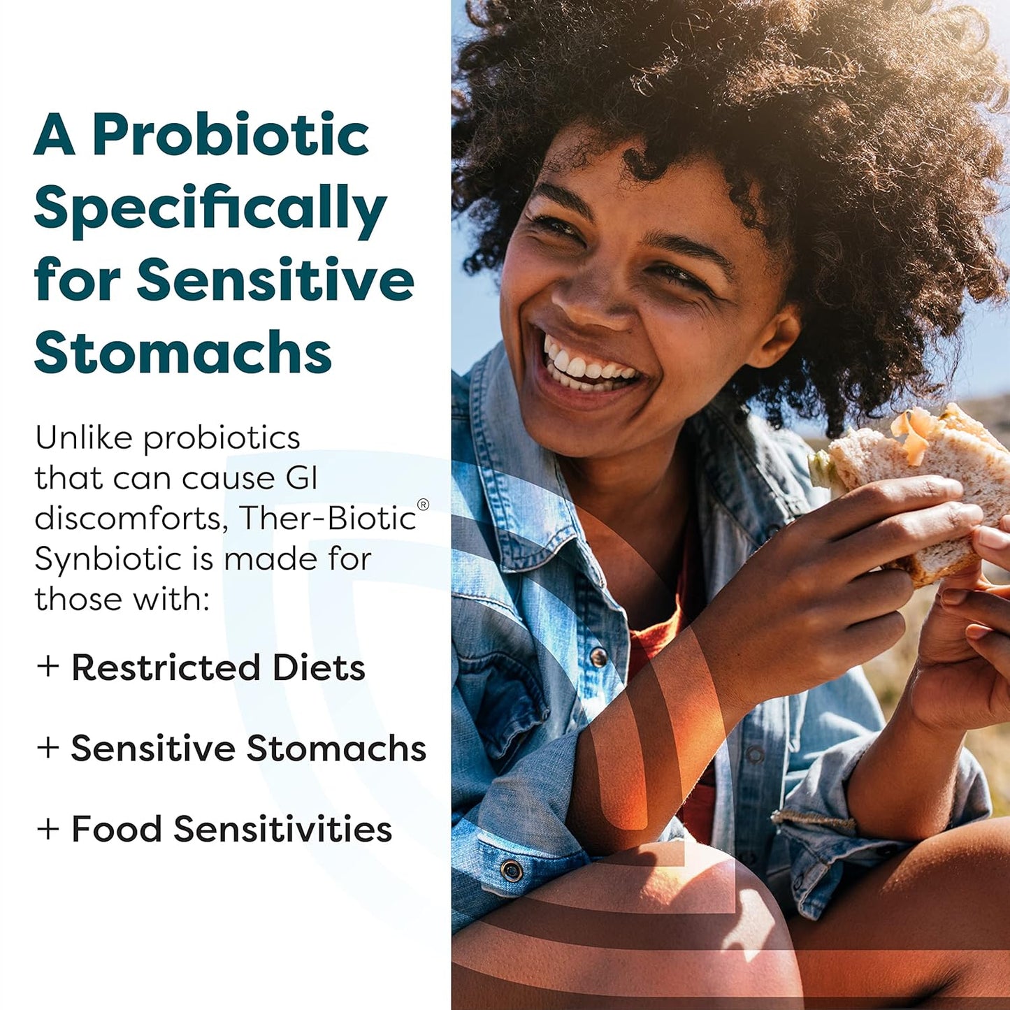 Klaire Labs Ther-Biotic Synbiotic Probiotic with Prebiotic - Supports Digestive Health & Immune System - Lactobacillus & Bifidobacterium Strains - 60 Capsules