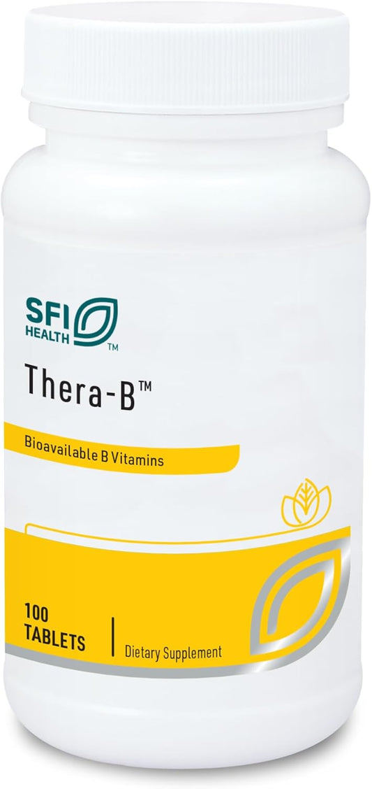 Klaire Labs Thera-B - Hypoallergenic Vitamin B Complex with Activated Folate & Biotin (100 Tablets)