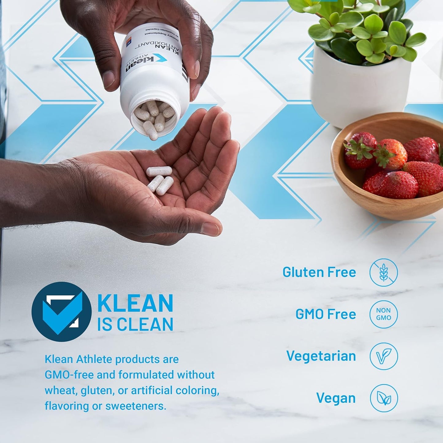 Klean ATHLETE Antioxidant Supplement with ALA and L-Carnitine | NSF Certified for Sport | 90 Capsules for Cellular Damage Protection