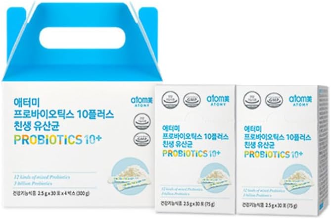 Korean Probiotics10+ for Women & Men - Supports Gut Health with Good Flora - 300g (2.5g x 120) - Daily Use