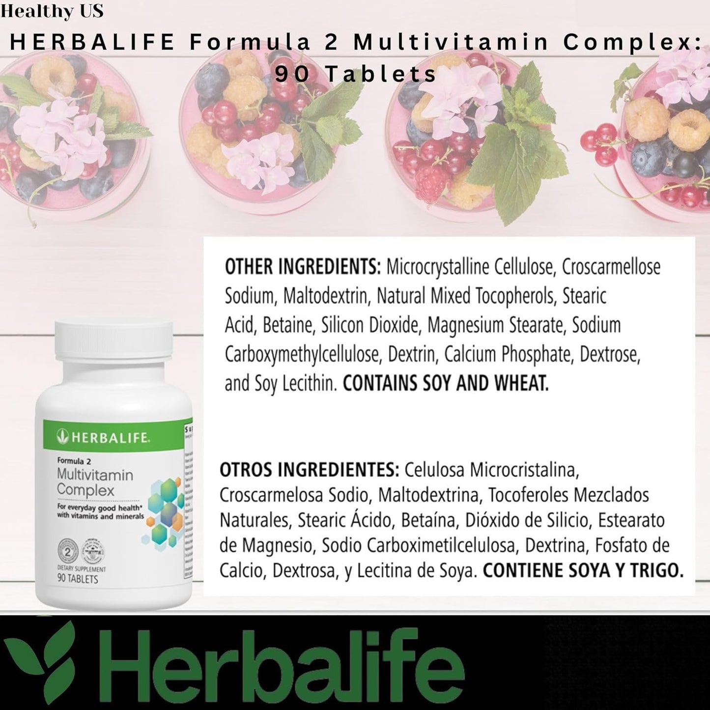 Kosher Herbalife Formula 2 Multivitamin Complex - Nutritional Support