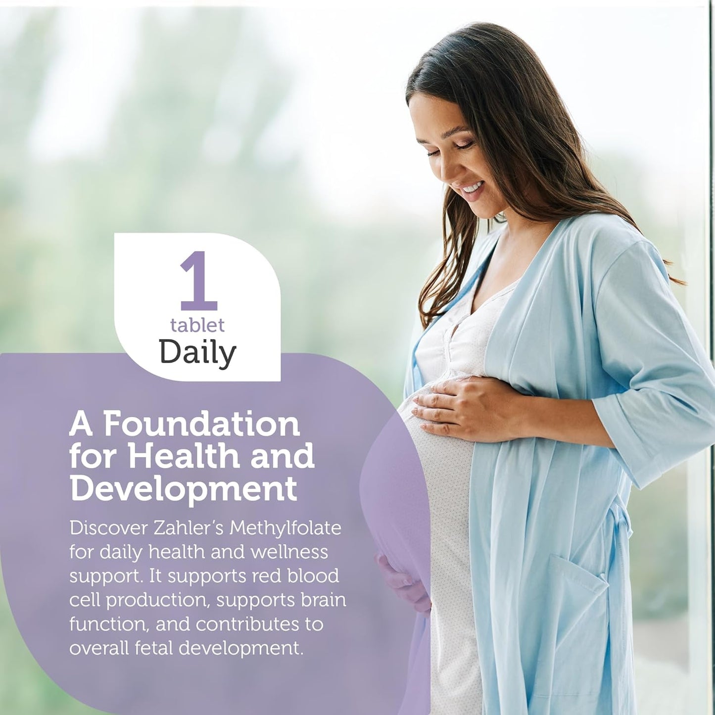 Kosher Non GMO Methyl Folate Supplement for Women - Supports Healthy Fetal Development and Genetic Health - 1000 mcg DFE L-Methylfolate - Zahler Methylfolate (120 Capsules)