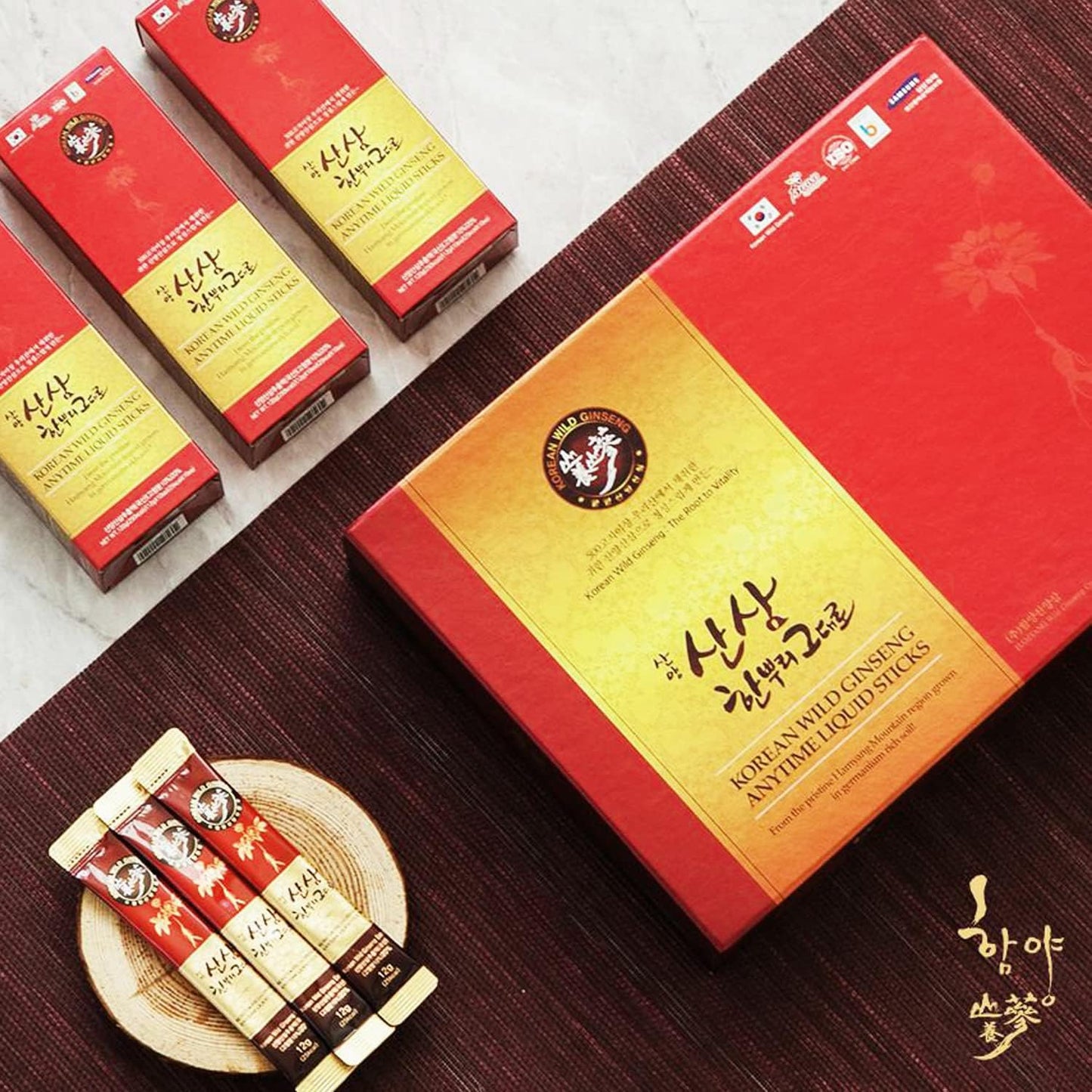 KPurity Korean Wild Ginseng Liquid Sticks Extract - 12ml x 30 Packs - Premium Quality