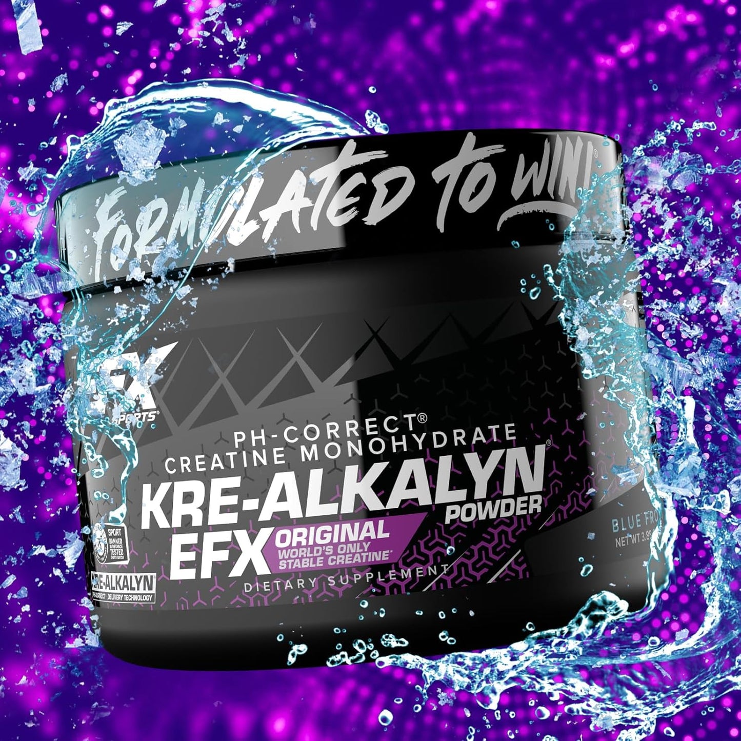 Kre-Alkalyn EFX Powder - pH Correct Creatine Monohydrate Supplement for Strength & Muscle Growth - Blue Frost - 55 Servings