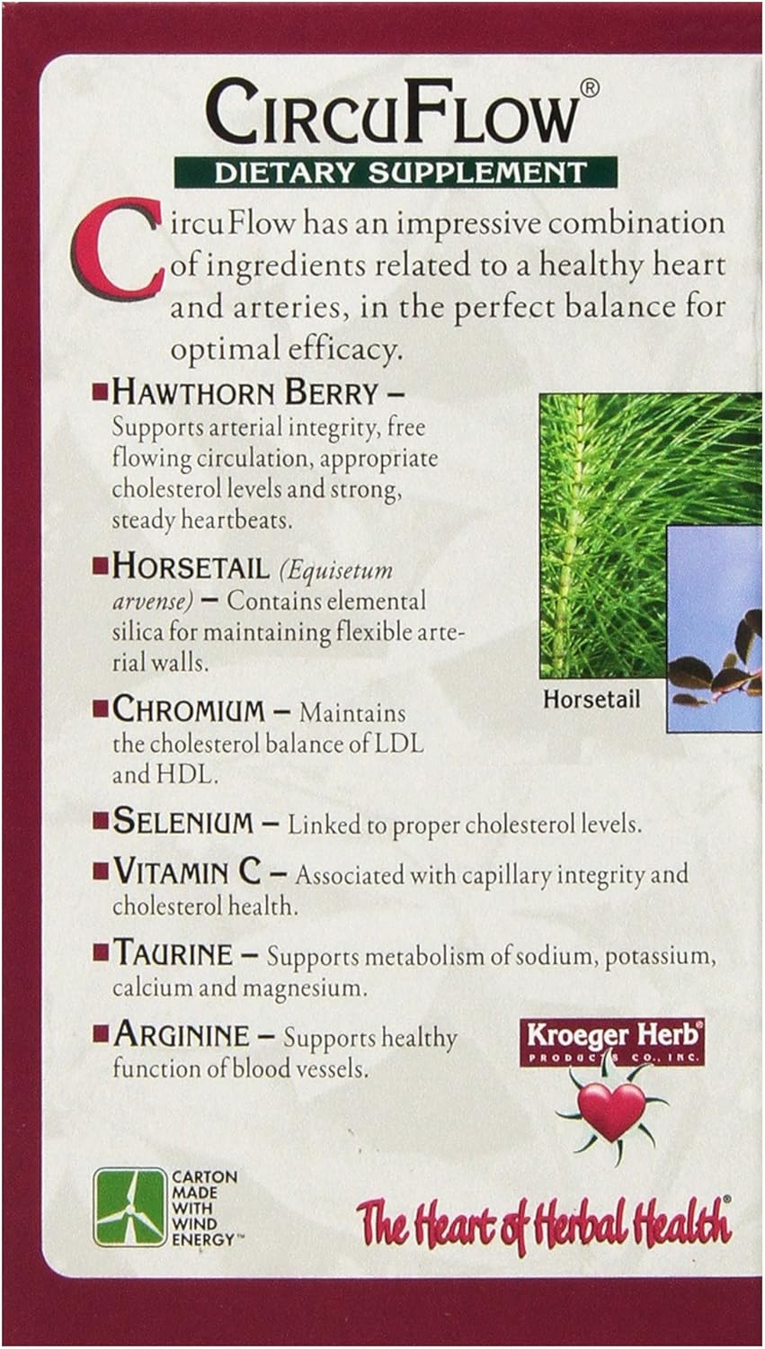 Kroeger Herb Circuflow Capsules - 540 Count (2 Pack) - Herbal Supplement for Circulation Support