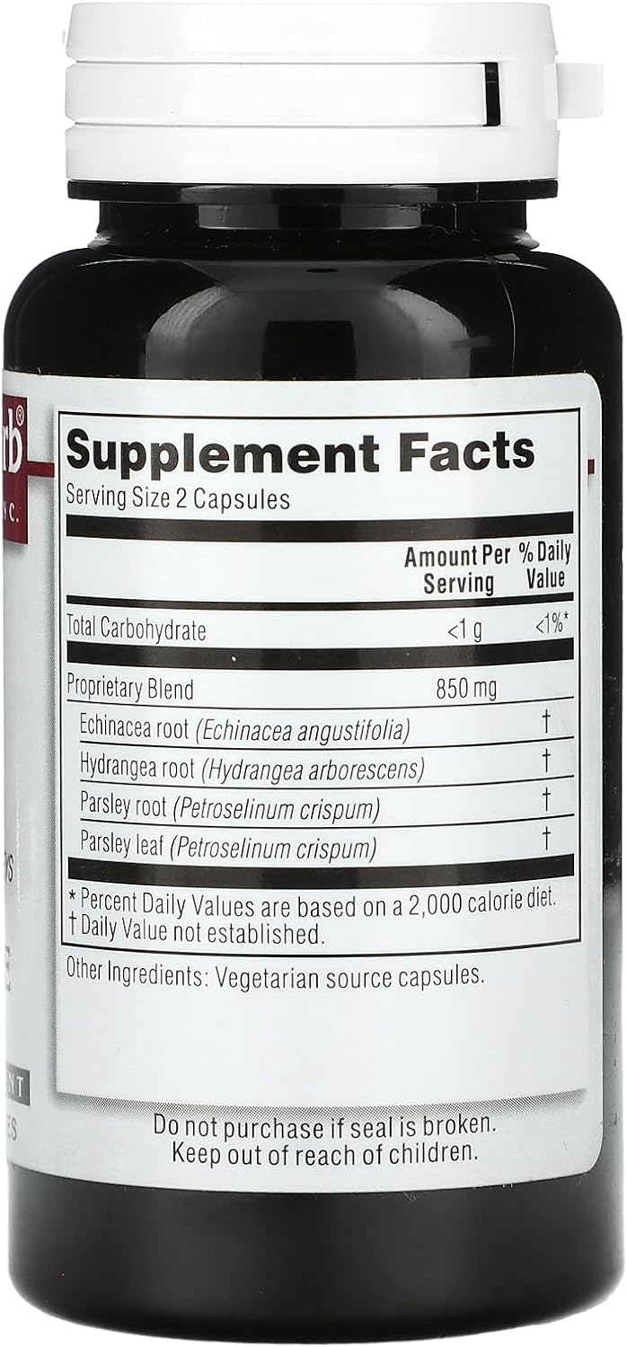 Kroeger Herb Kidney Care Blend Vegetarian Capsules - 100 Count Bottle