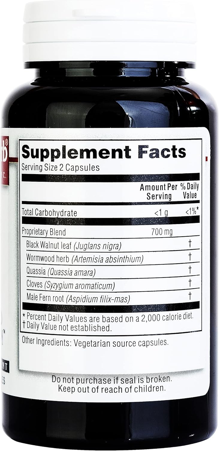 Kroeger Herb Wormwood Combination - 100 Vegetarian Capsules for Herbal Support