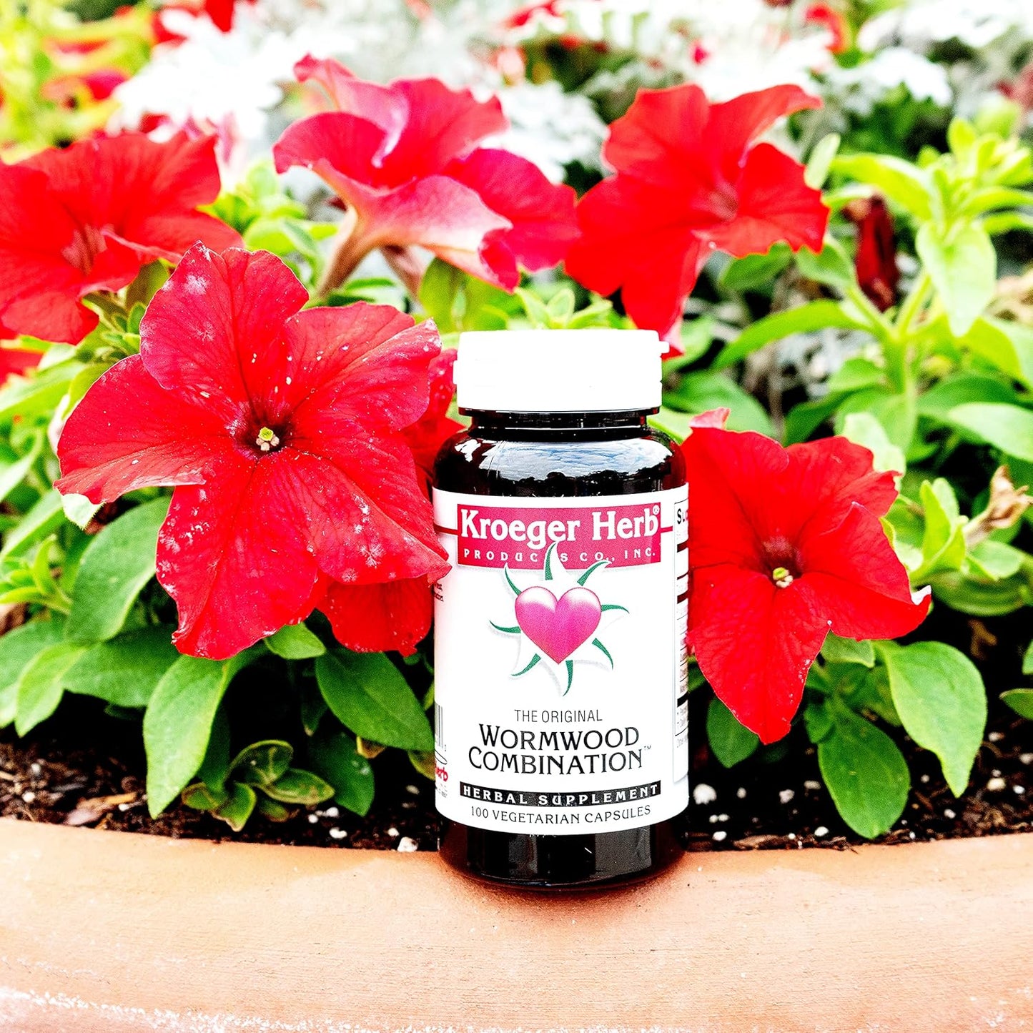 Kroeger Herb Wormwood Combination - 100 Vegetarian Capsules for Herbal Support