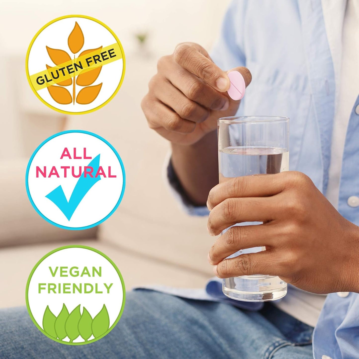KSPtabs All Natural Hydration & Kidney Health Supplement - Very Berry, 3 Pack - Prevents Calcium Oxalate Crystal Formation