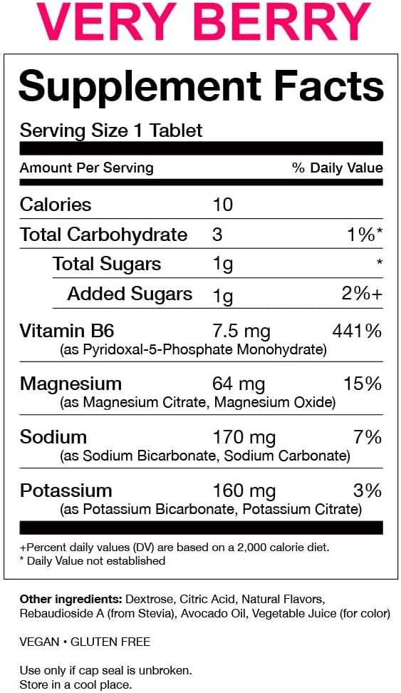 KSPtabs All Natural Hydration & Kidney Health Supplement - Very Berry, 3 Pack - Prevents Calcium Oxalate Crystal Formation