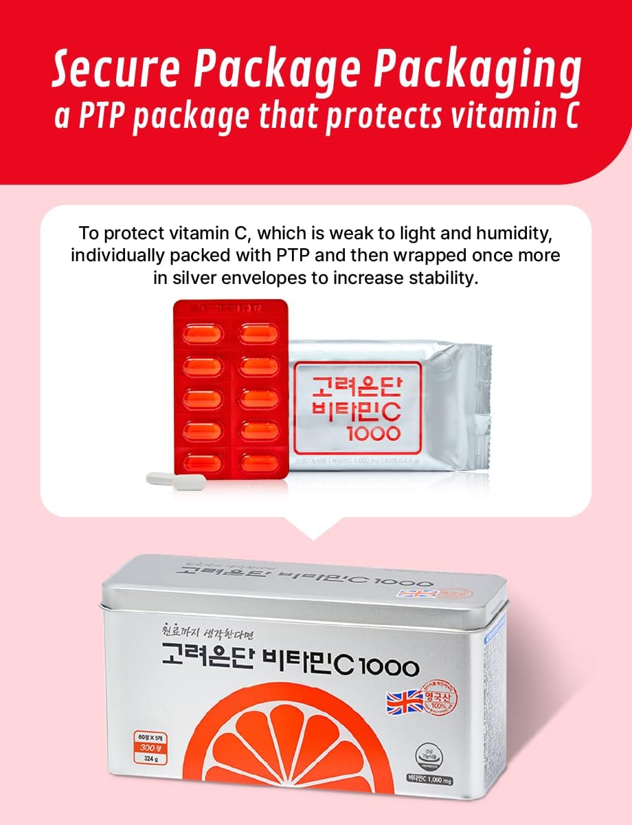 KULOSORY Korea Eundan Vitamin C 1000 - 600 Tablets: High-Quality Vitamin C Supplement for Immune Support