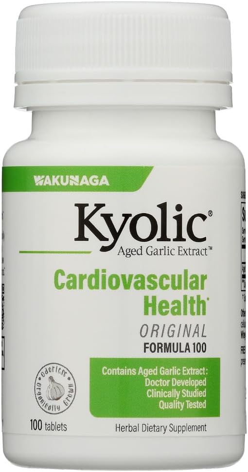 Kyolic Aged Garlic Extract Cardiovascular Health Formula 100 - 100 Capsules for Heart Health