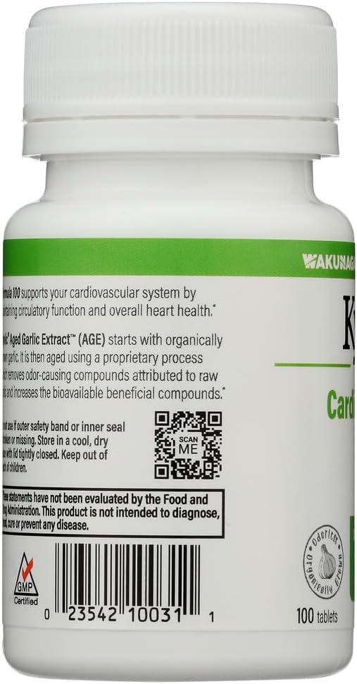 Kyolic Aged Garlic Extract Cardiovascular Health Formula 100 - 100 Capsules for Heart Health