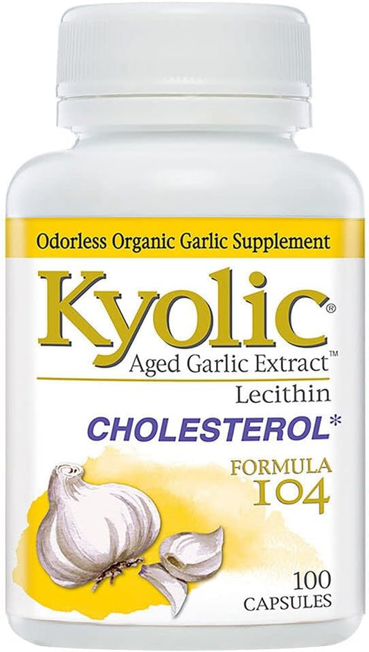 Kyolic Aged Garlic Extract Cholesterol Formula Capsules - 104 Count