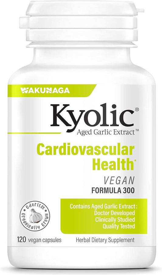 Kyolic Aged Garlic Extract Formula 300 Vegan Capsules - 120 Count