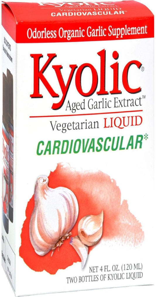 Kyolic Aged Garlic Extract Liquid for Heart Health, 4 Ounces - Vegetarian Formula