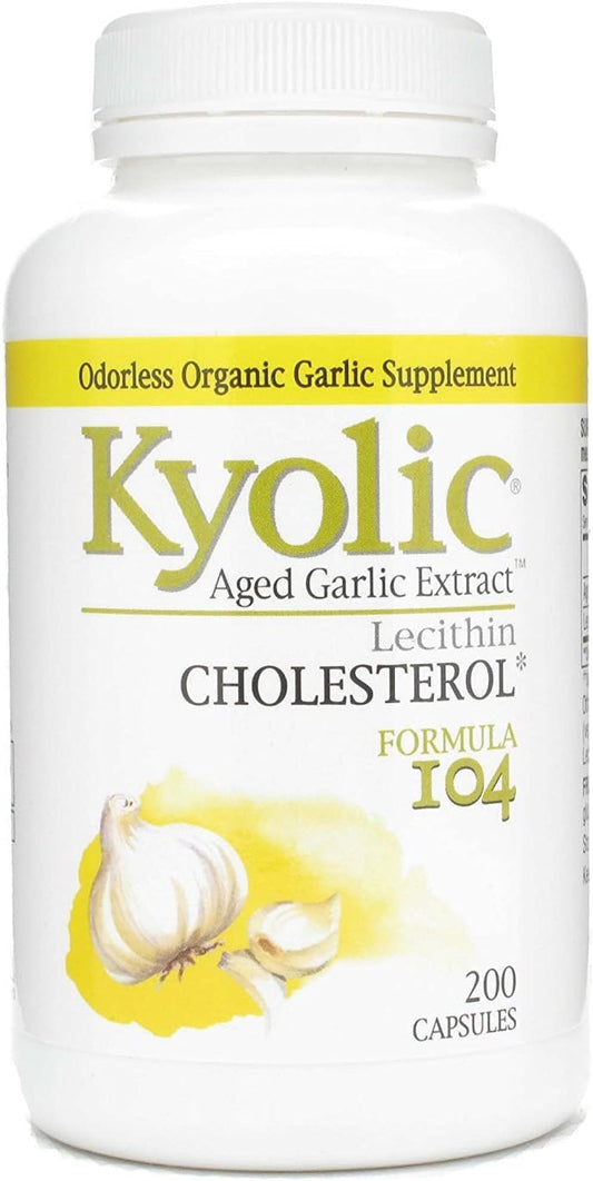 Kyolic Garlic with Lecithin Capsules - 200 Count