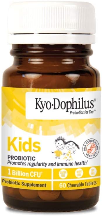 Kyolic Kyo-Dophilius Kids Probiotic Tablets for Regularity and Immune Health, 60 Count