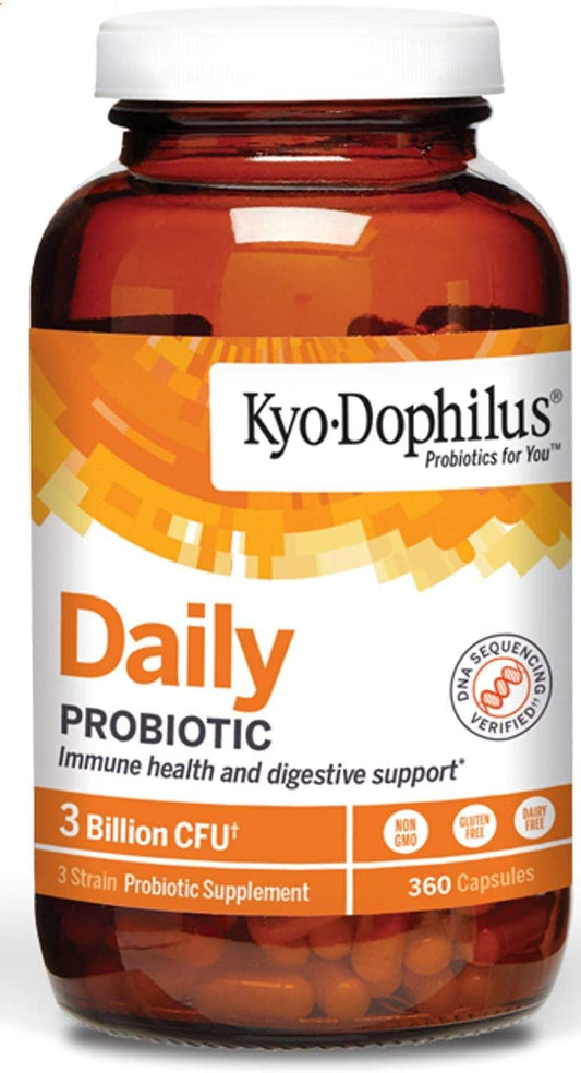 Kyolic Kyo-Dophilus Daily Probiotic, 360 Capsules for Immune and Digestive Health