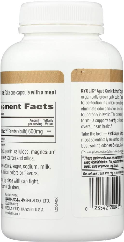 KYOLIC Reserve Aged Garlic Supplement, 0.35 lbs