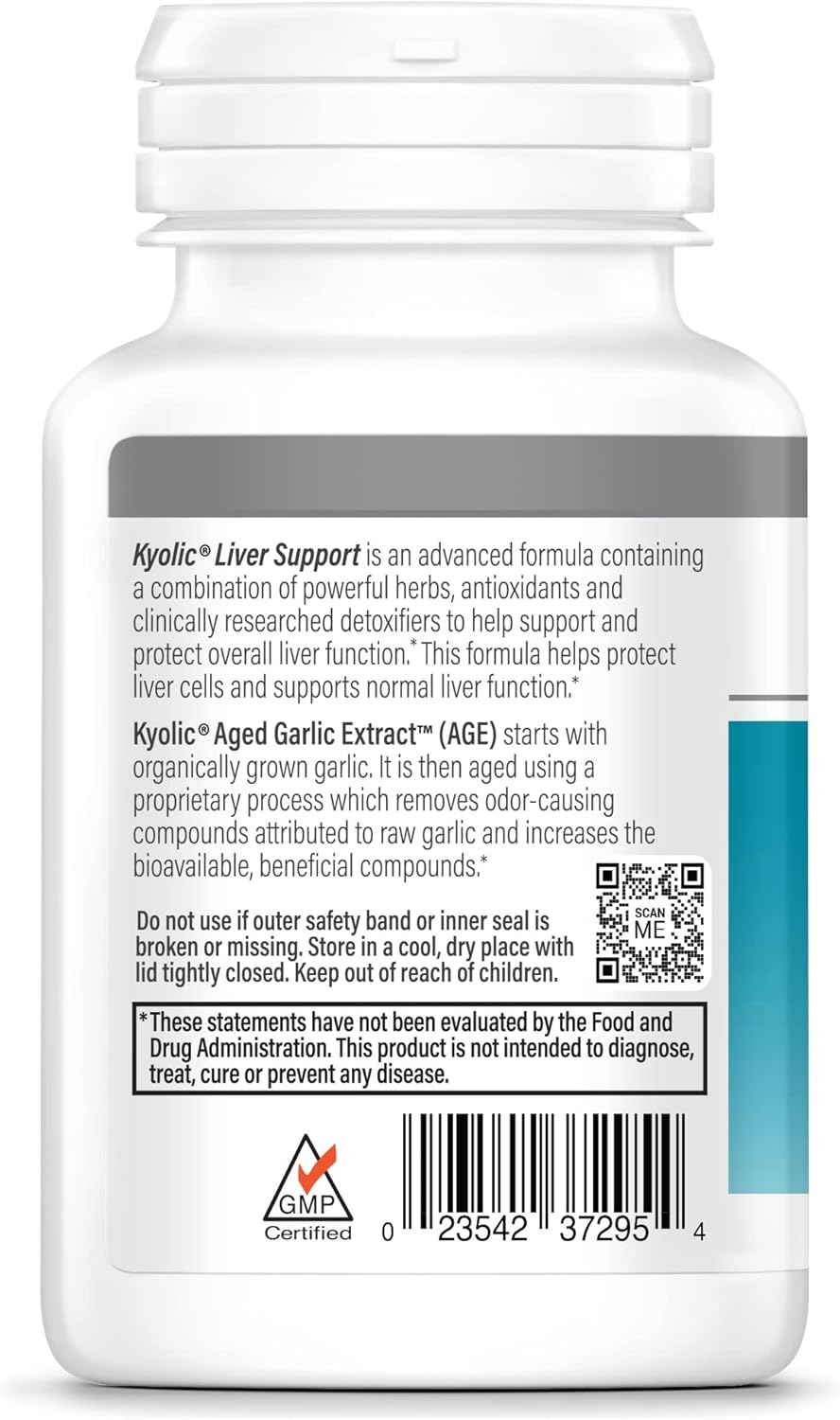 Kyolic Specialty Series Liver Support Detox Cleanse 50 Vegan Capsules - Natural Liver Health Supplement
