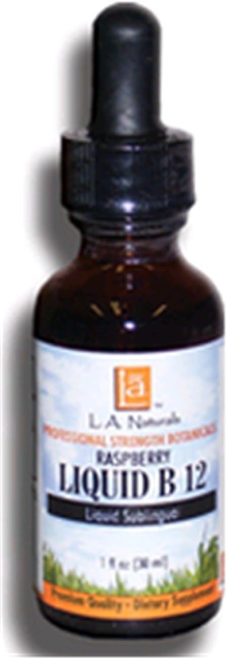 L A Naturals Vitamin B12 Drops 1000mcg Cyano for Energy and Immune Support, 0.02 lb