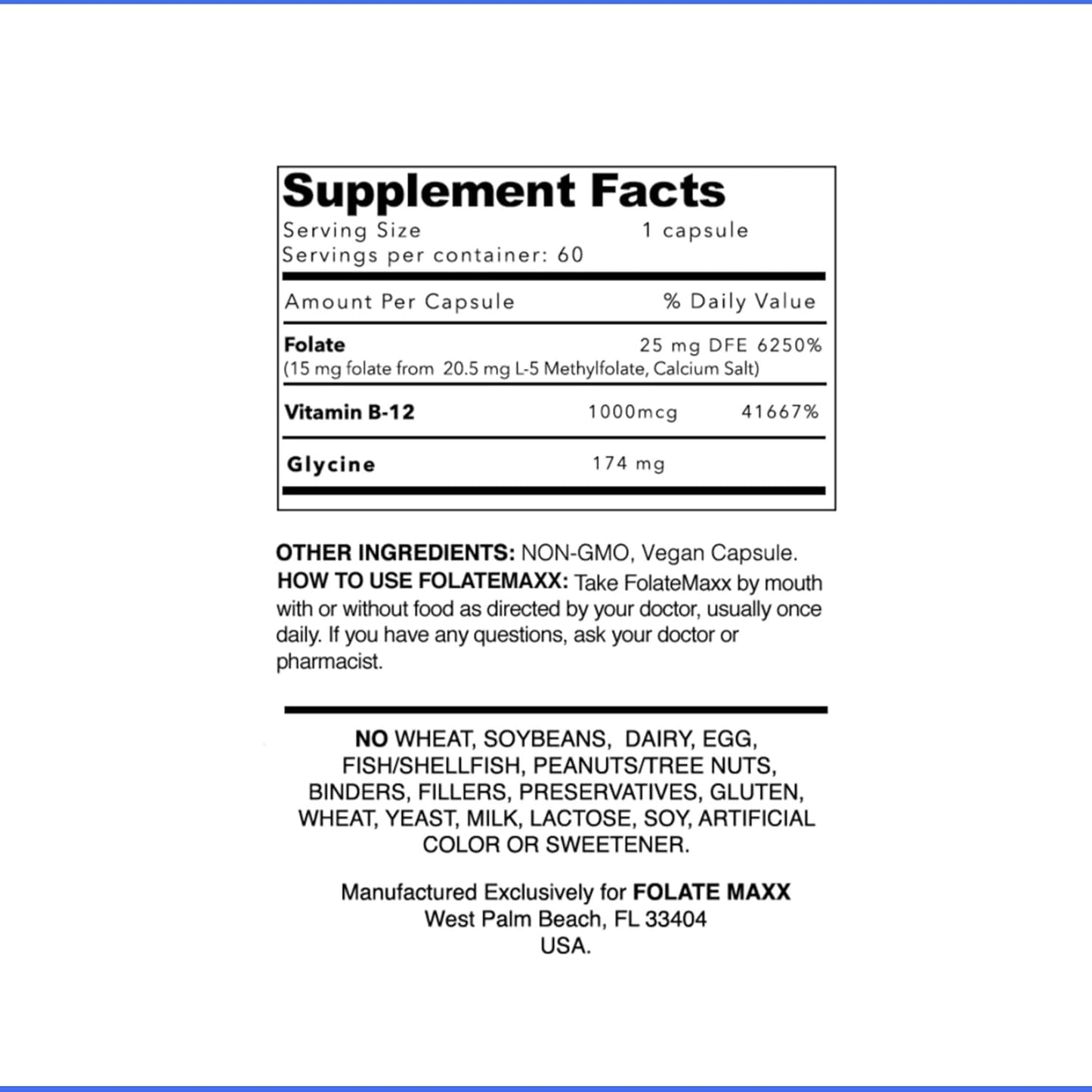 L-Methylfolate & B12 Methylcobalamin 15mg Capsules - Folate & B12 Supplement - Active Folic Acid for Men & Women - Non GMO, Gluten Free