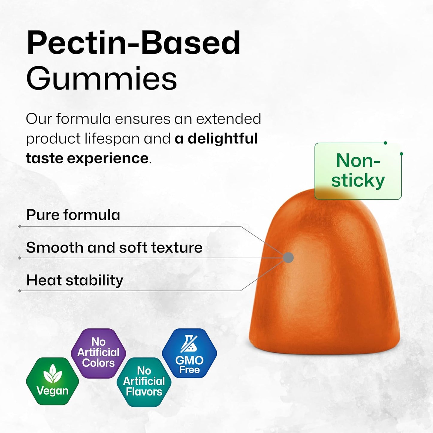 L-Tyrosine Gummies - 1000mg Strength - 90 Vegan Chews for Mood & Cognitive Support