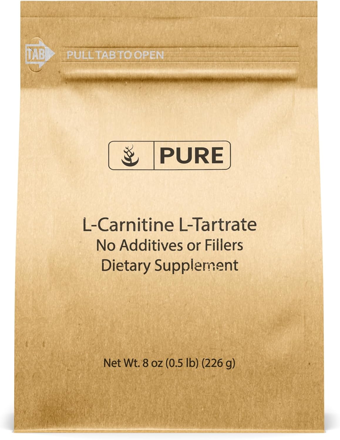 Lab-Verified 8oz L-Carnitine L-Tartrate Powder with Pure Original Ingredients - Amino Acid Supplement