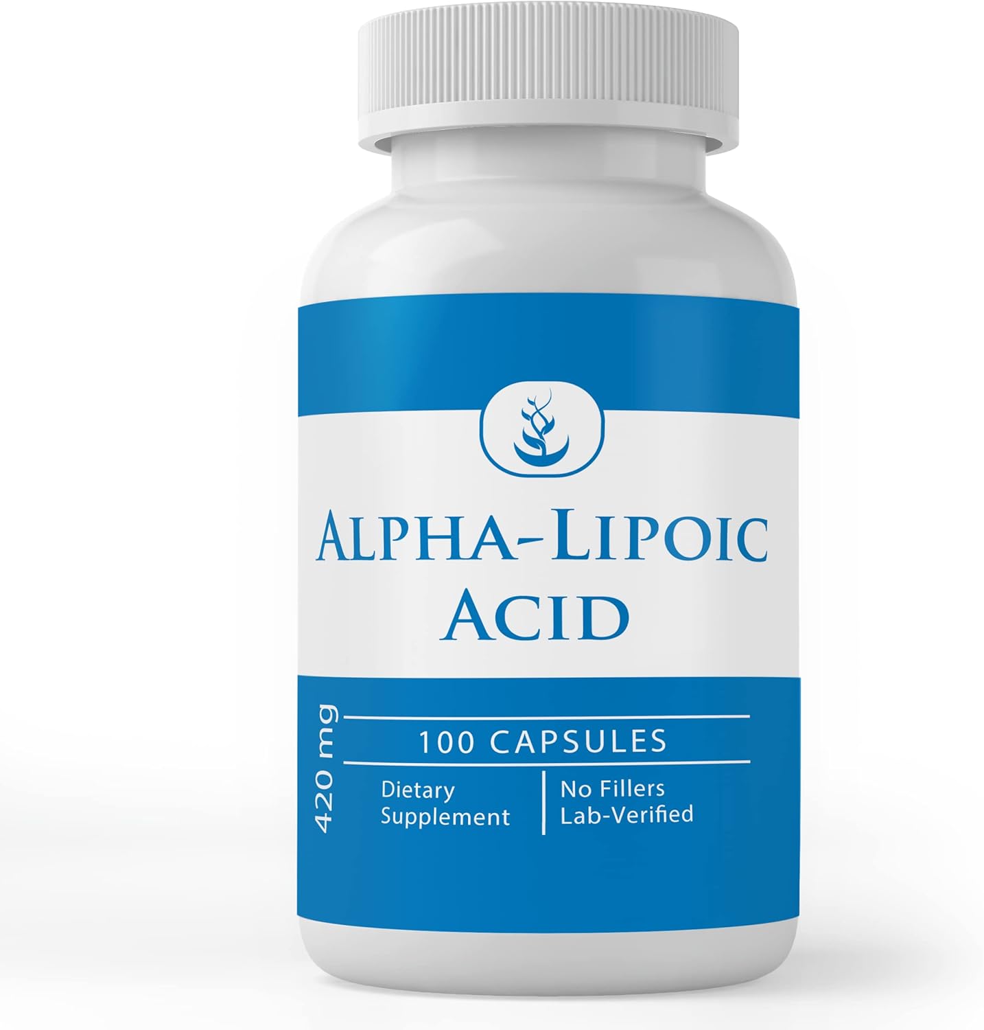 Lab Verified Alpha-Lipoic Acid Capsules - 100 Capsules, Pure Ingredients, No Additives or Fillers