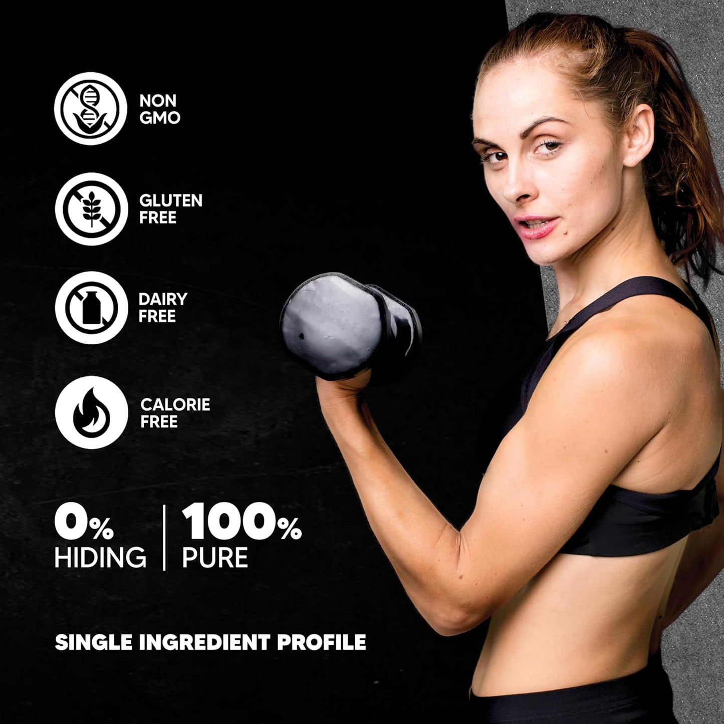 Labdoor Certified AS-IT-IS Creatine Monohydrate 250g: Purity & Accuracy, 2.5g Preworkout Serving, No Fillers