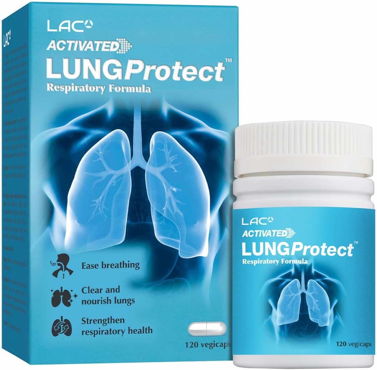 LAC Activated Lung Protect Capsules - TCM Herbs for Respiratory Health - Chinese Herbal Supplement
