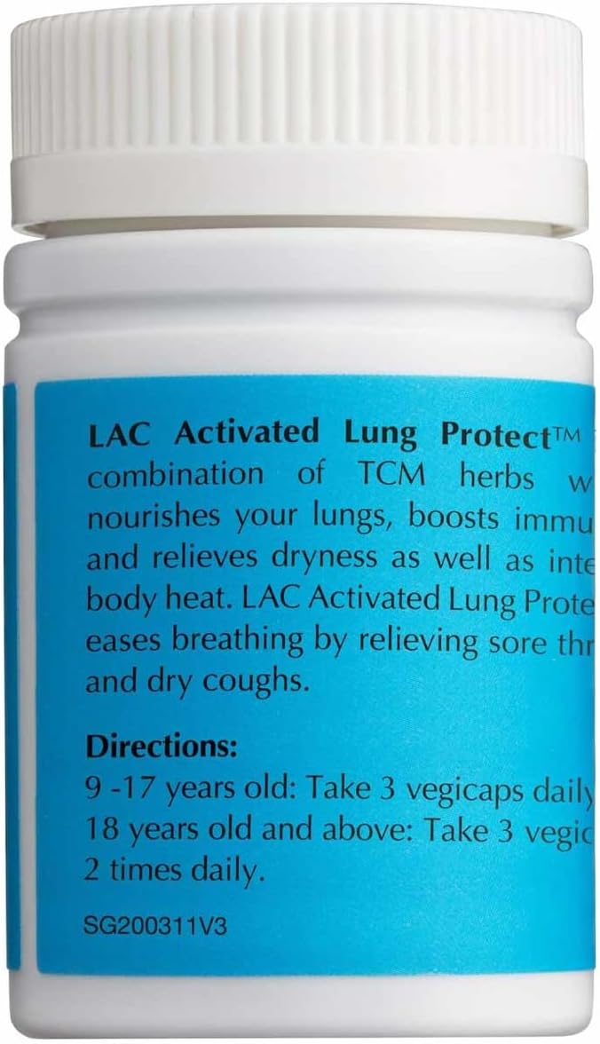 LAC Activated Lung Protect Capsules - TCM Herbs for Respiratory Health - Chinese Herbal Supplement