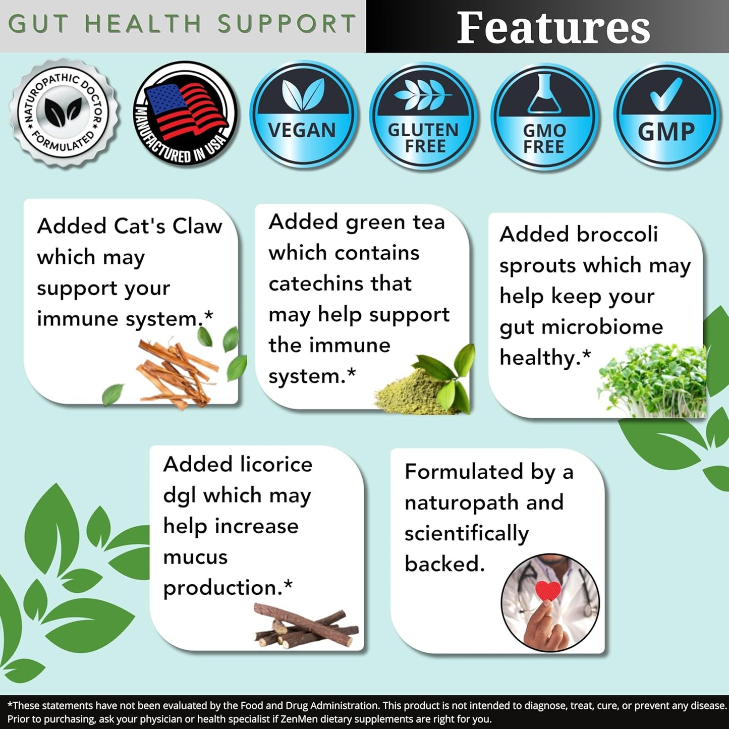 Lactobacillus Reuteri Probiotic with Mastic Gum for H. Pylori Fight & GI Health - 60 Vegan Capsules, USA Made