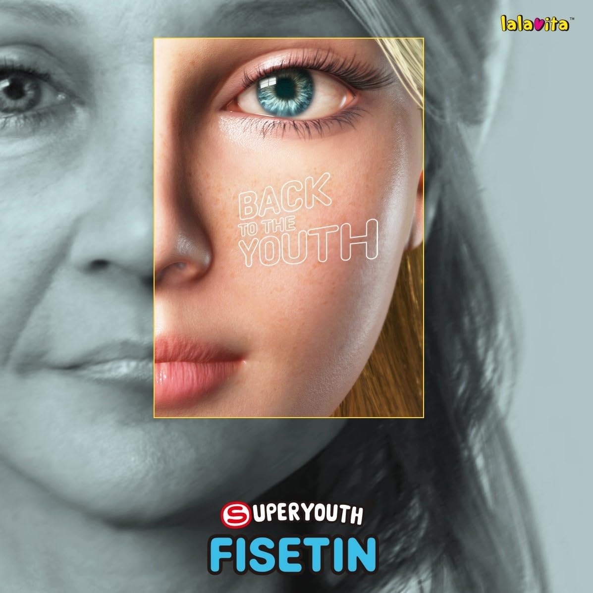 lalavita SuperYouth Fisetin 100mg - 90 Day Supply of Powerful Antioxidant Veggie Capsules for Promoting Health