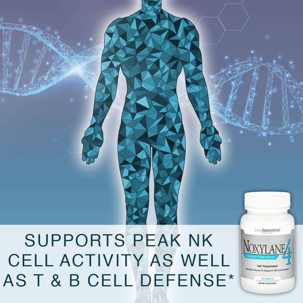 Lane Innovative Noxylane4 Double Strength Immune Support Supplement - Boosts Immune Defense with 25 Servings