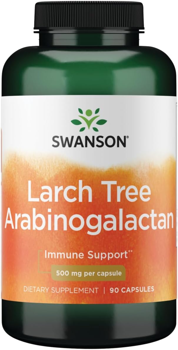 Larch Tree Arabinogalactan 500mg Capsules - 90 Count by Swanson