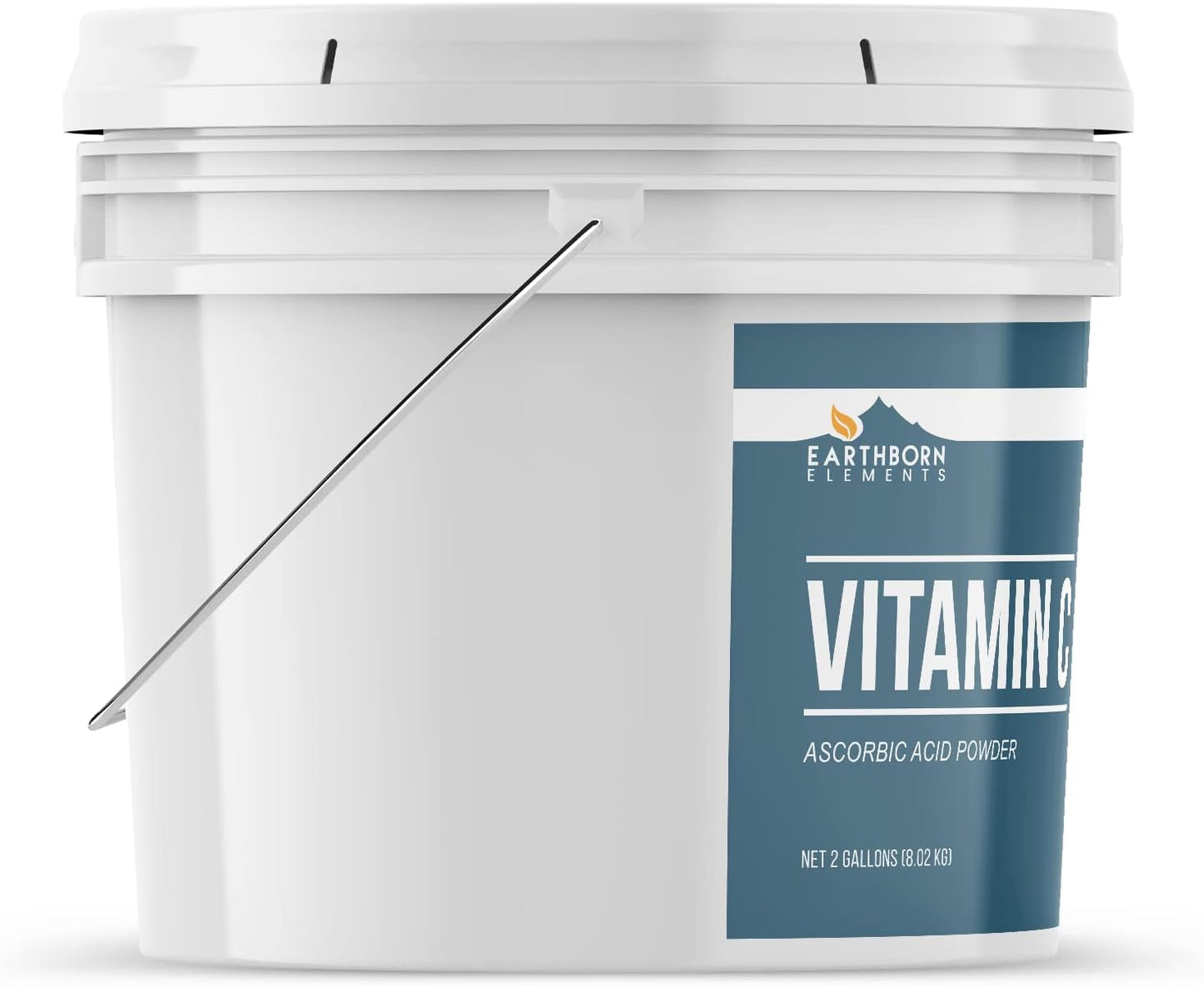 Large 2 Gallon Earthborn Elements Vitamin C Powder for Immune Support and Antioxidant Boost