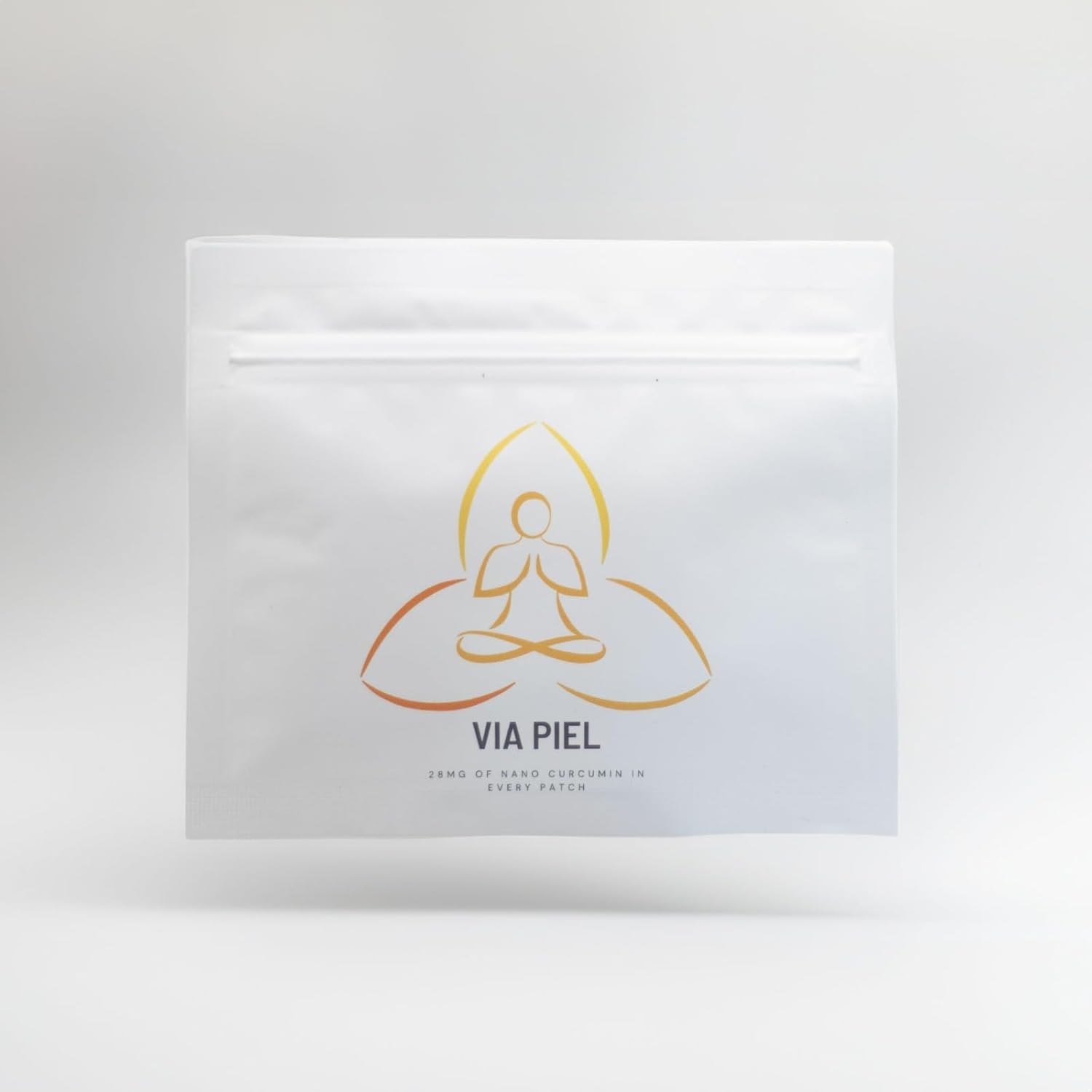 Large ACYEAH Via Piel Health Turmeric Extract Patch - 28mg Nano Curcumin, 4mg Menthol - Joint & Immune Support, Inflammation Relief - 10-Day Supply